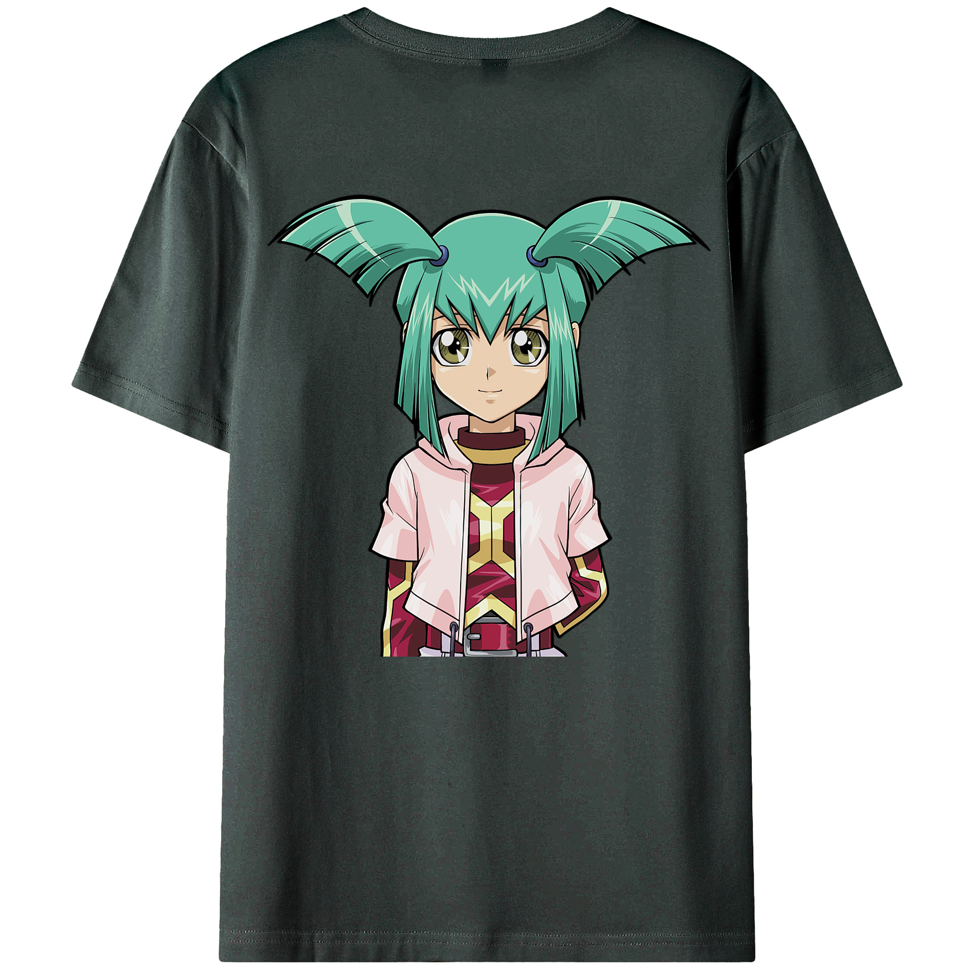（画像用） 遊☆戯☆王 Yu-Gi-Oh! 綿100％ メンズ半袖Tシャツ（バックプリント） 通気性
